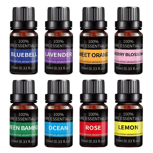 Natural Essential Oil, Mixed Color Water Soluble Essential Oil, 21 Top Organic Blends for Diffusers, Home Care Freshener, Scented Body Soothing Moisturizer Essential Oil for Home, Spa, Bathroom, Yoga & Meditation